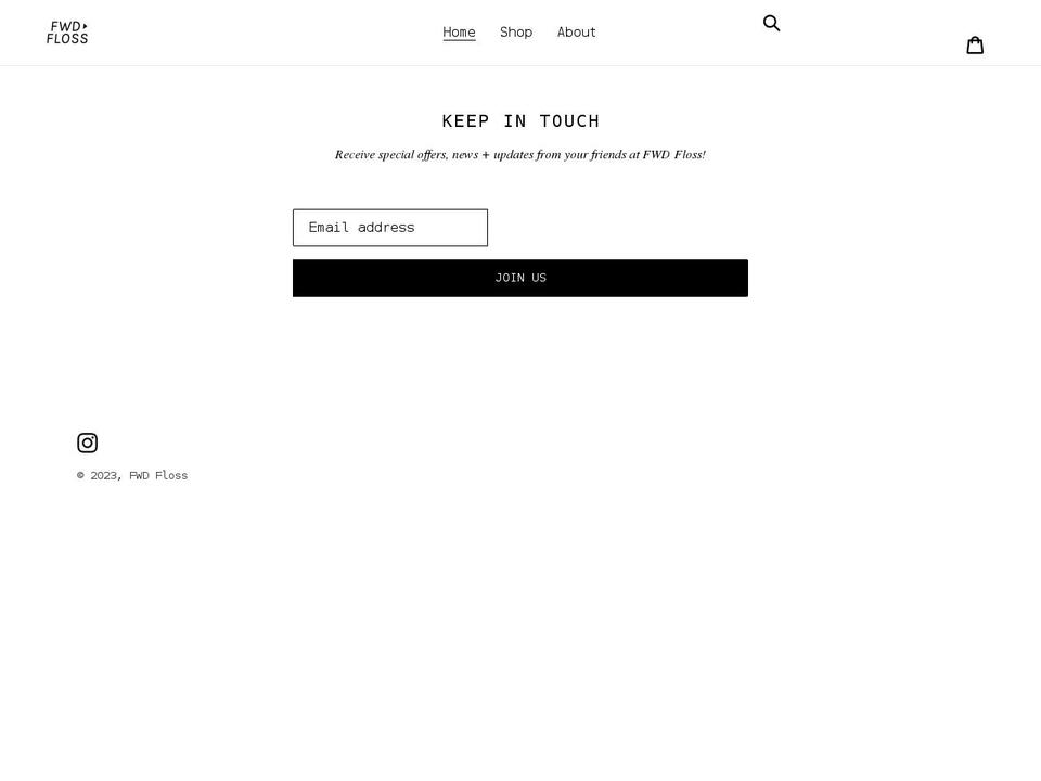fwdfloss.com shopify website screenshot