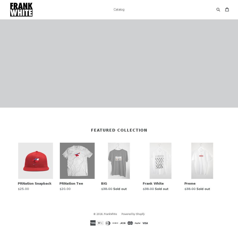 fwhitenyc.com — Shopify storefront screenshot