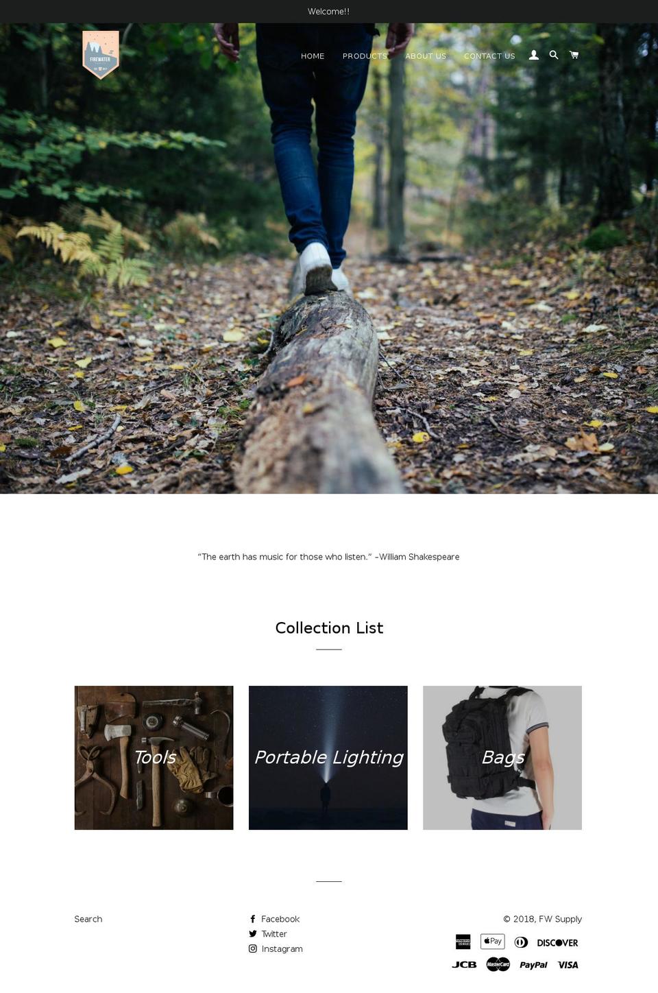 fwsupply.com shopify website screenshot