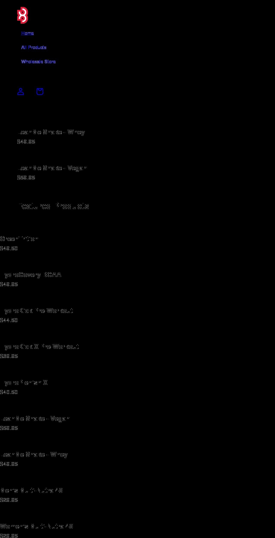 fxbnutrition.com shopify website screenshot