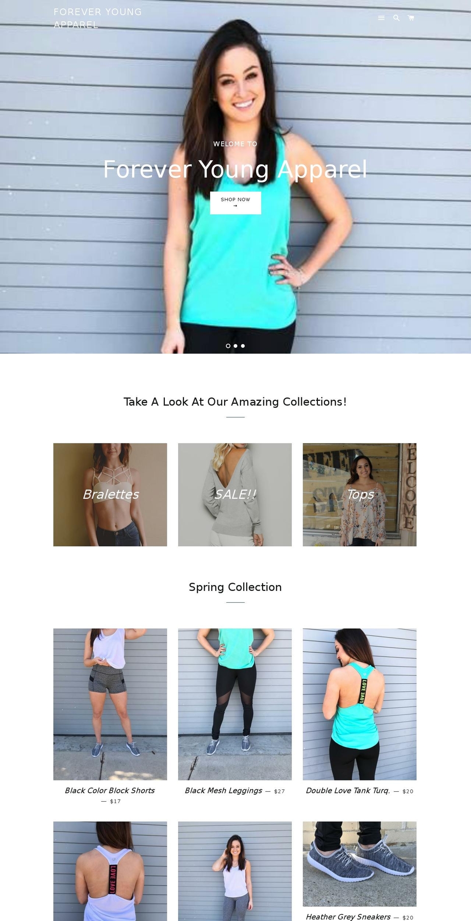fyapparel.com shopify website screenshot