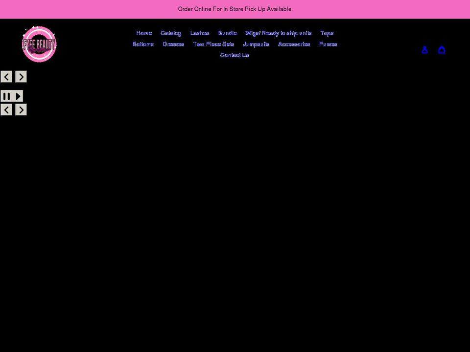 fyeebeauty.com shopify website screenshot