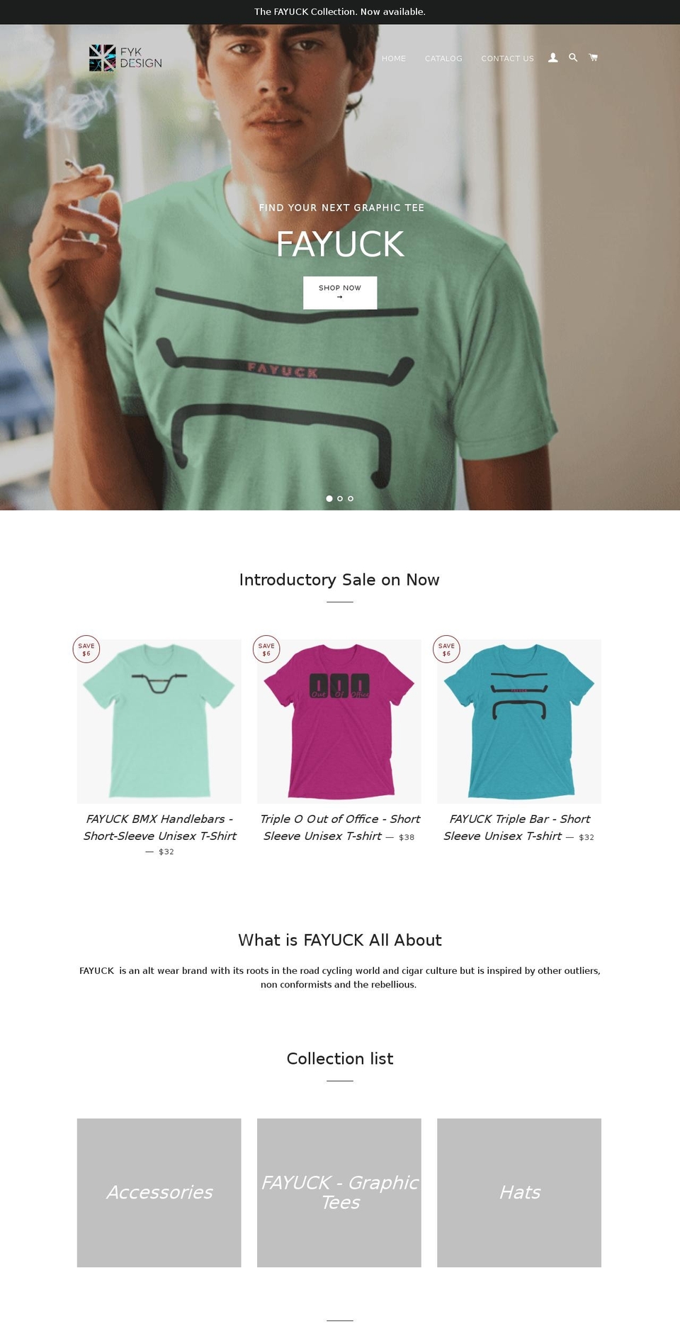 fykinc.com shopify website screenshot