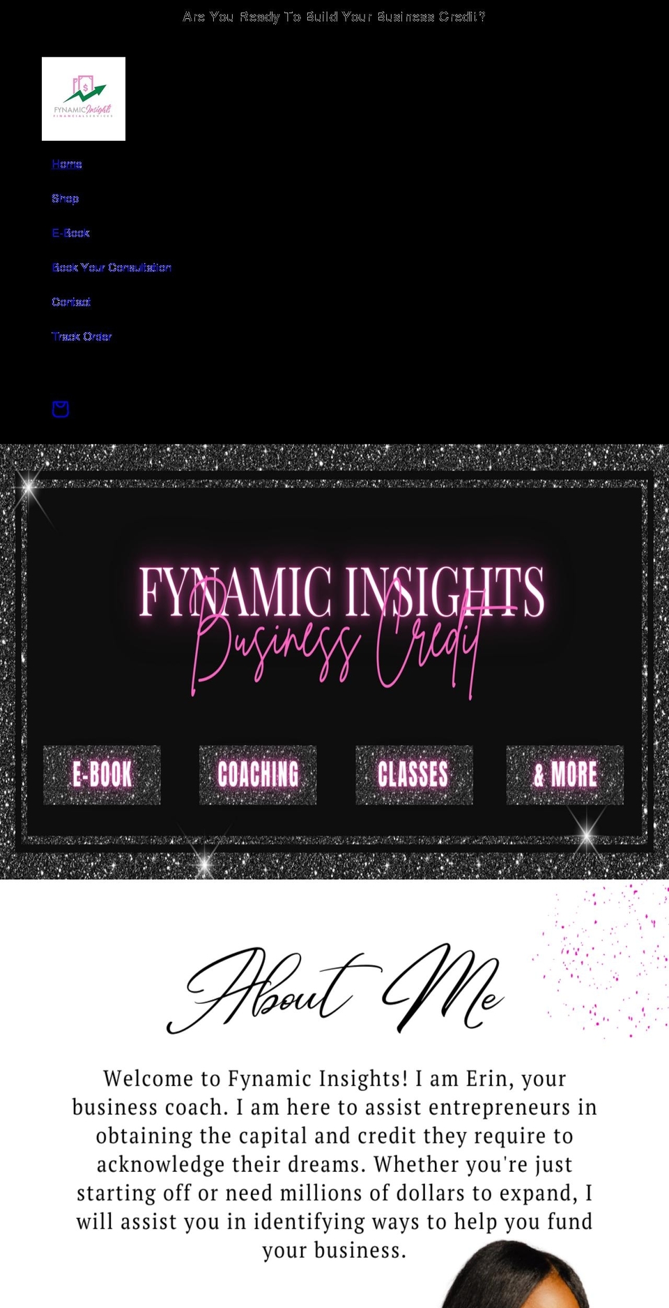 fynamicinsights.com shopify website screenshot