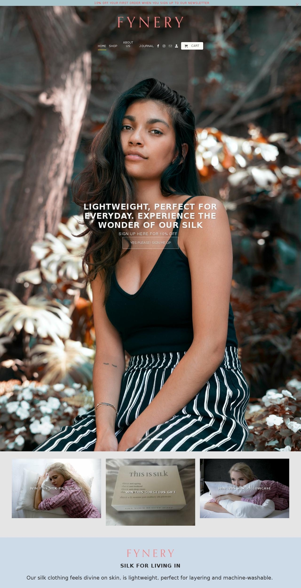fynery.com shopify website screenshot