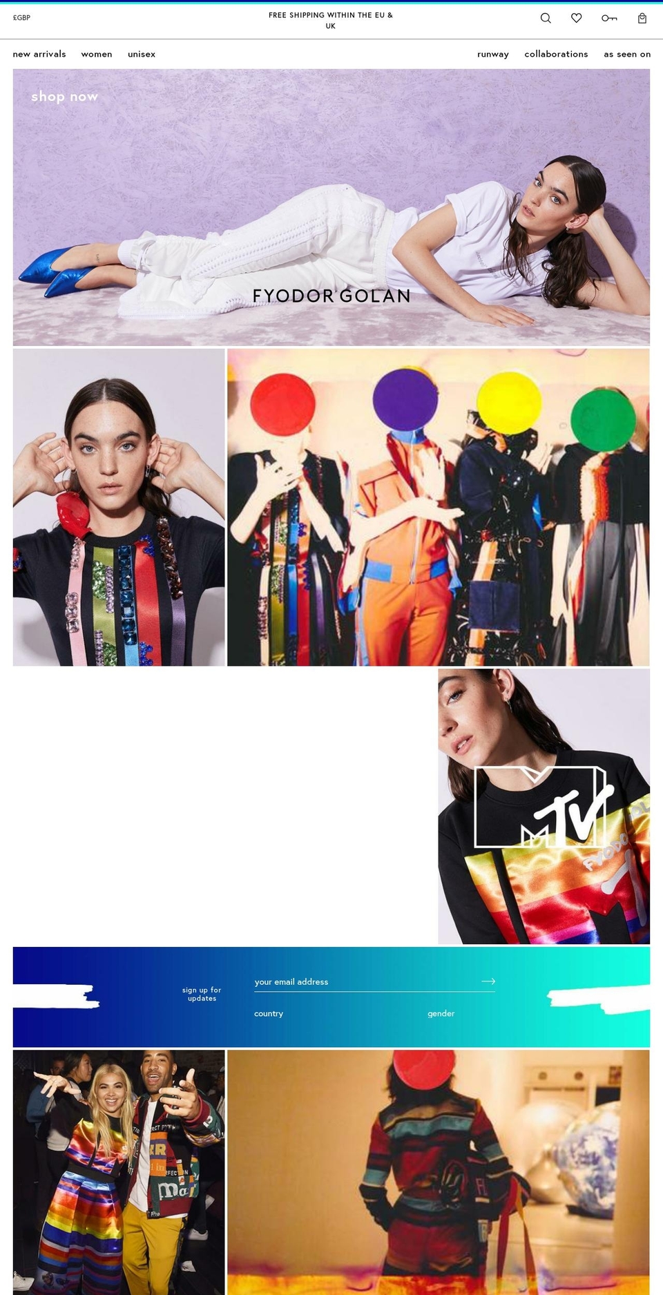 fyodorgolan.com — Shopify storefront screenshot