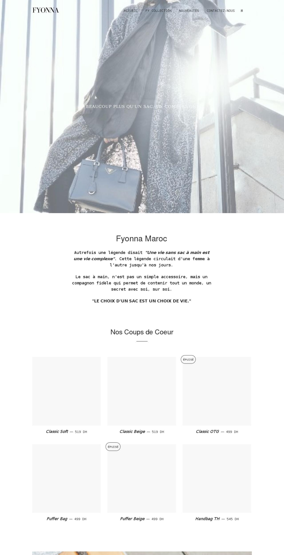 fyonna.com shopify website screenshot