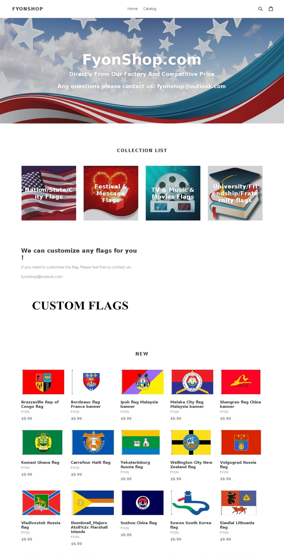 fyonshop.com — Shopify storefront screenshot
