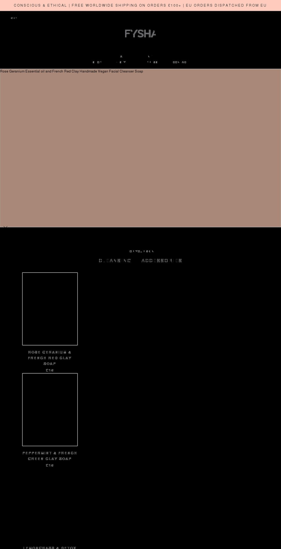 fysha.co.uk shopify website screenshot