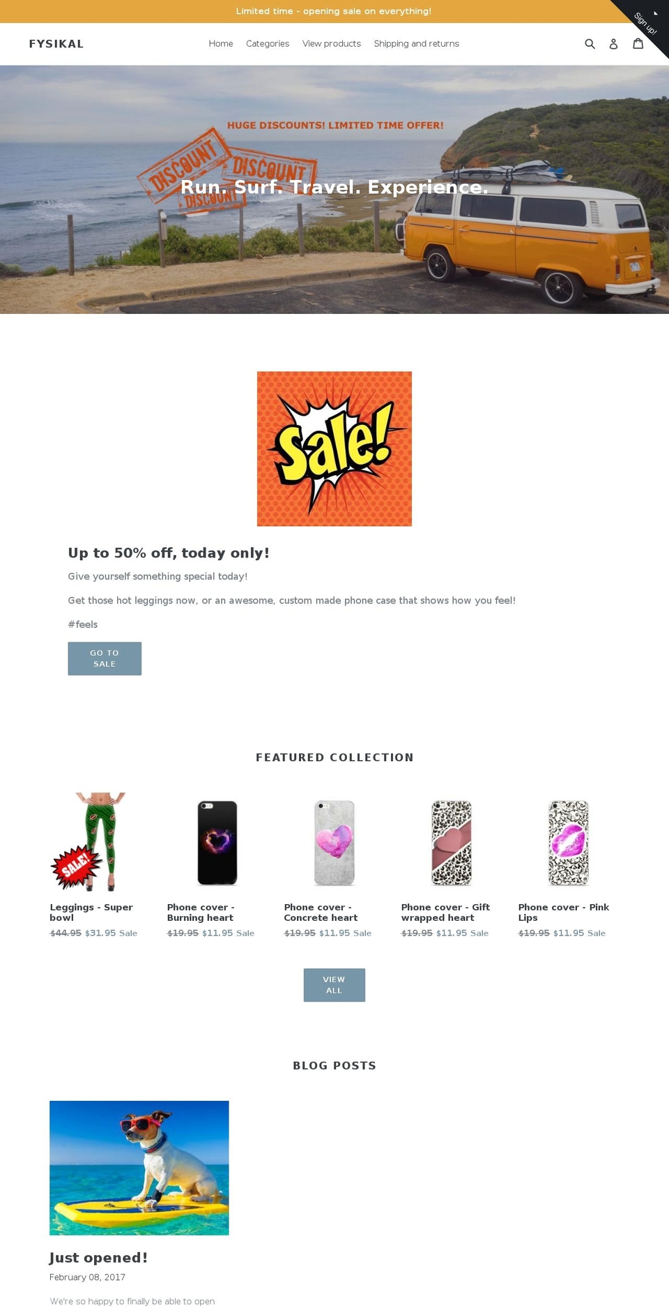 fysikal.com shopify website screenshot