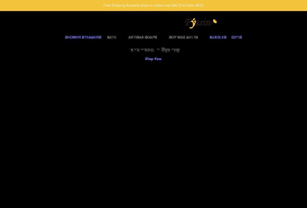 fyssin.com shopify website screenshot