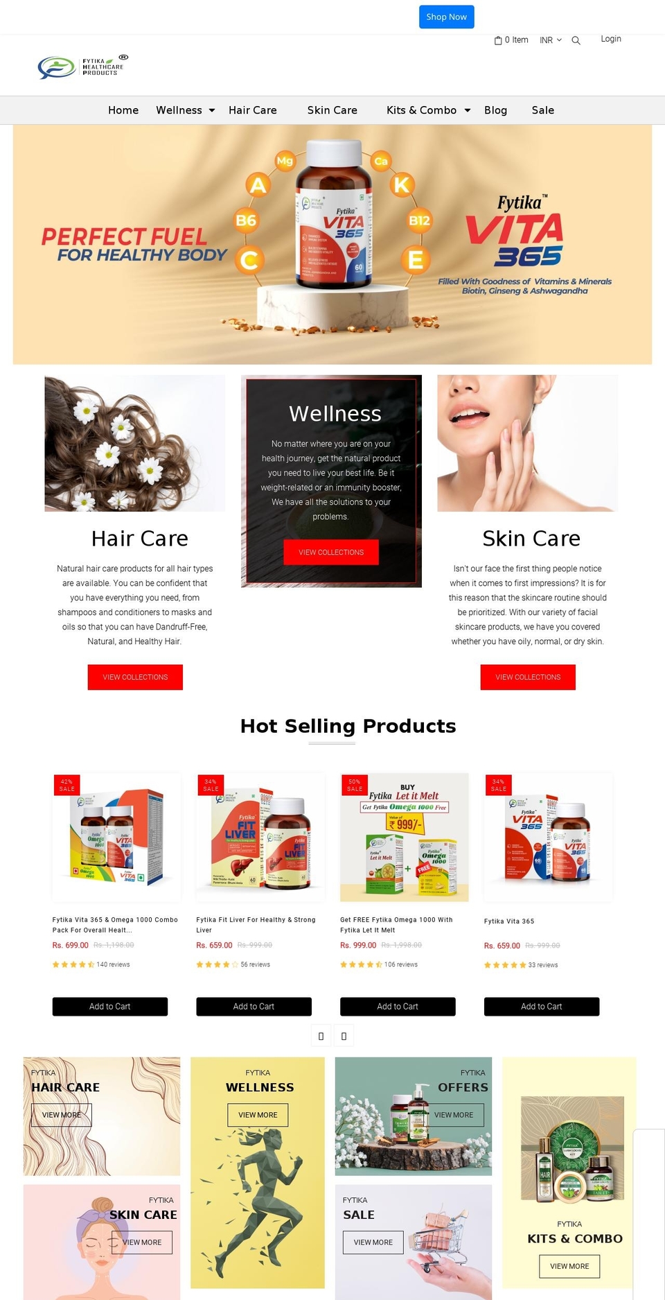 fytika.com shopify website screenshot