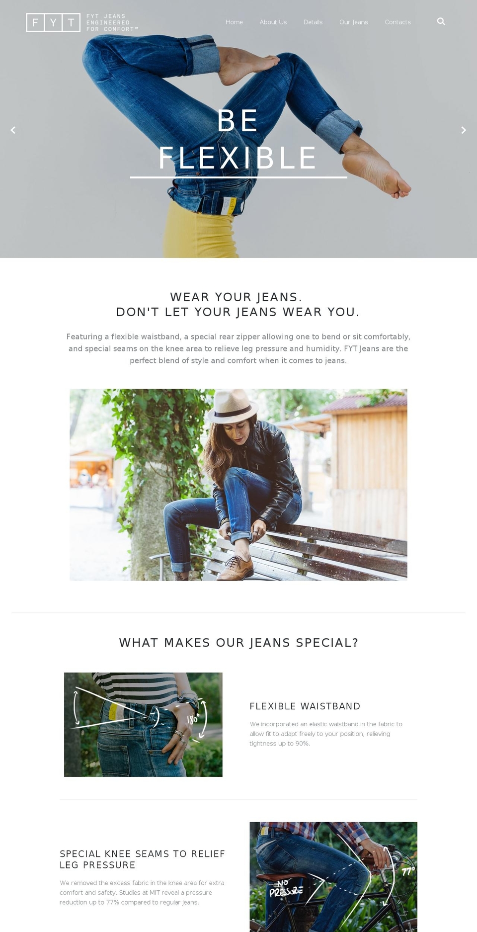 Startup Shopify theme site example fytjeans.com
