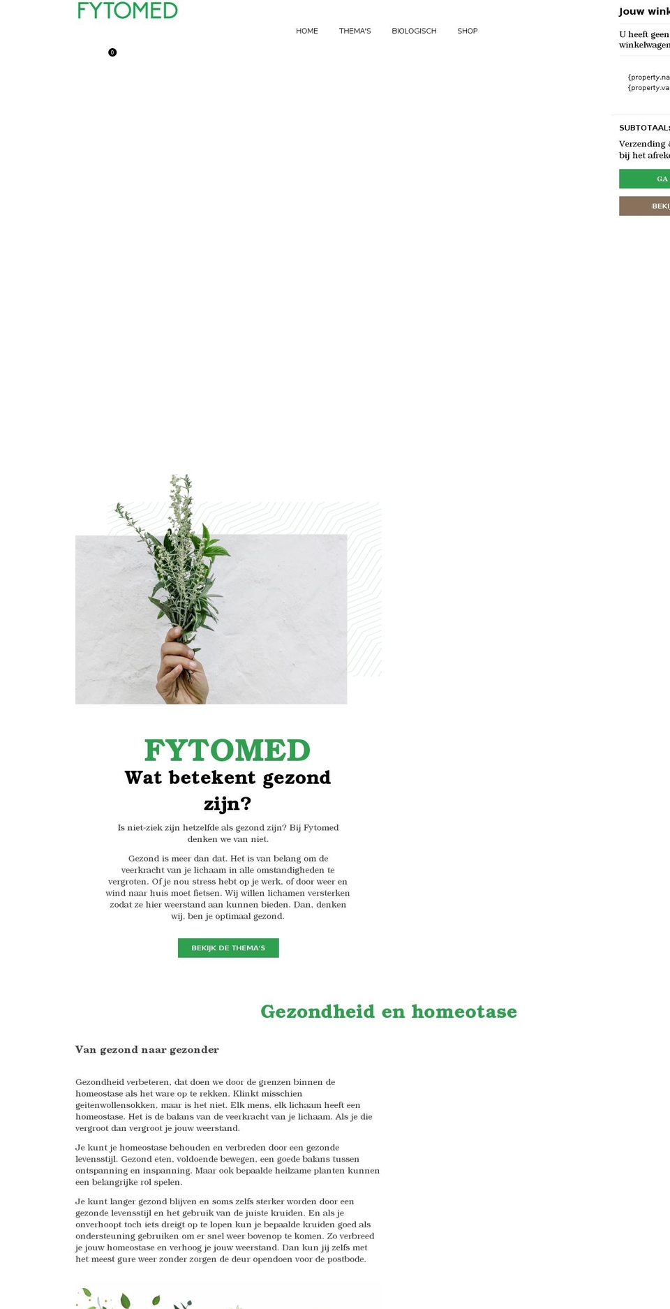 fytomed.nl shopify website screenshot