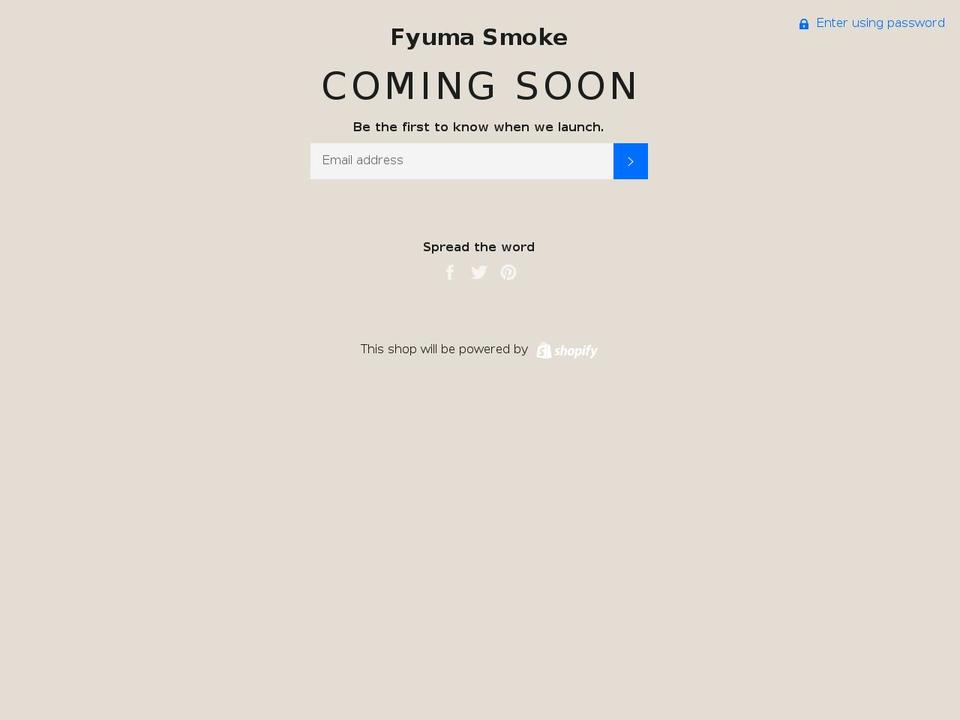 fyuma.com — Shopify storefront screenshot