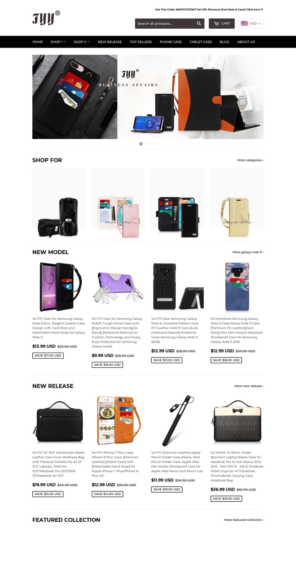 fyystore.com shopify website screenshot