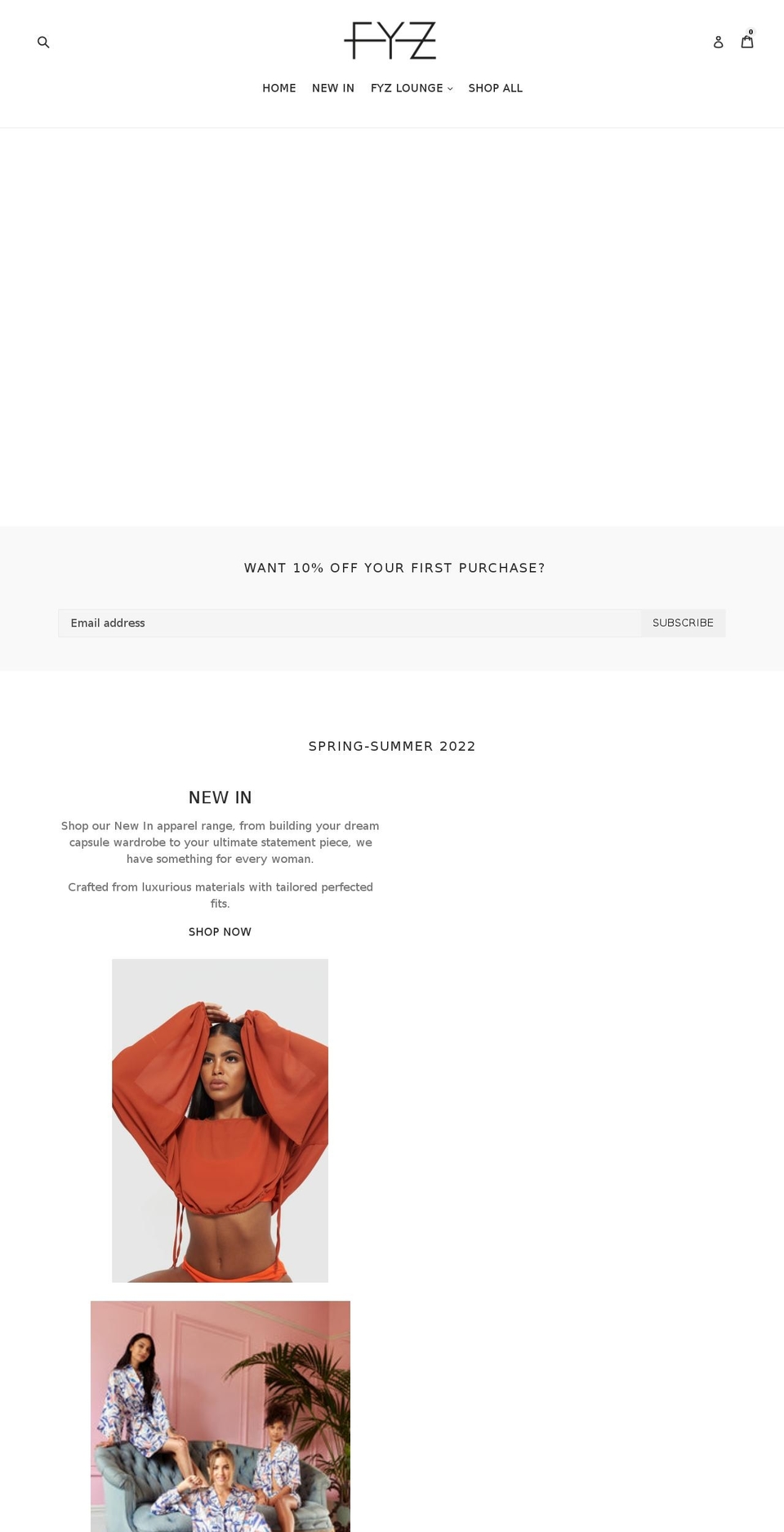 fyzlondon.com shopify website screenshot