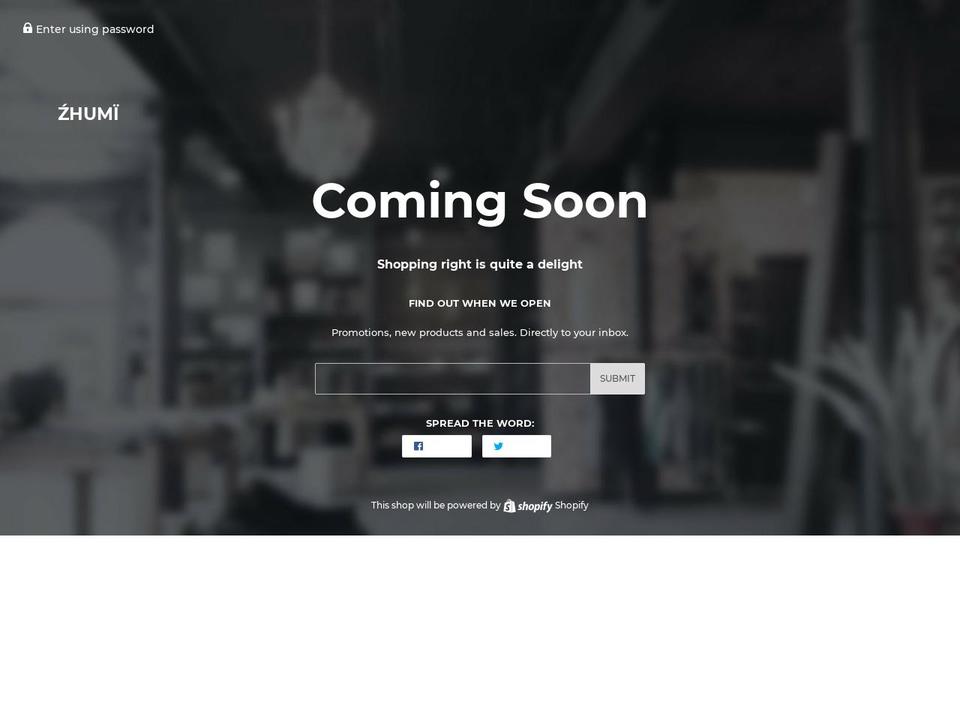 fzhumi.com — Shopify storefront screenshot