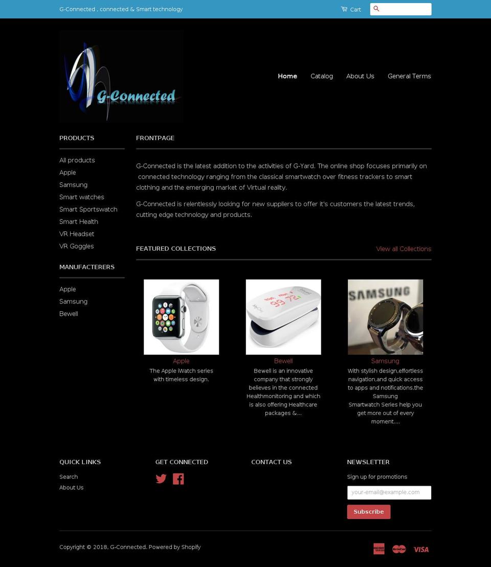 g-connected.com — Shopify storefront screenshot