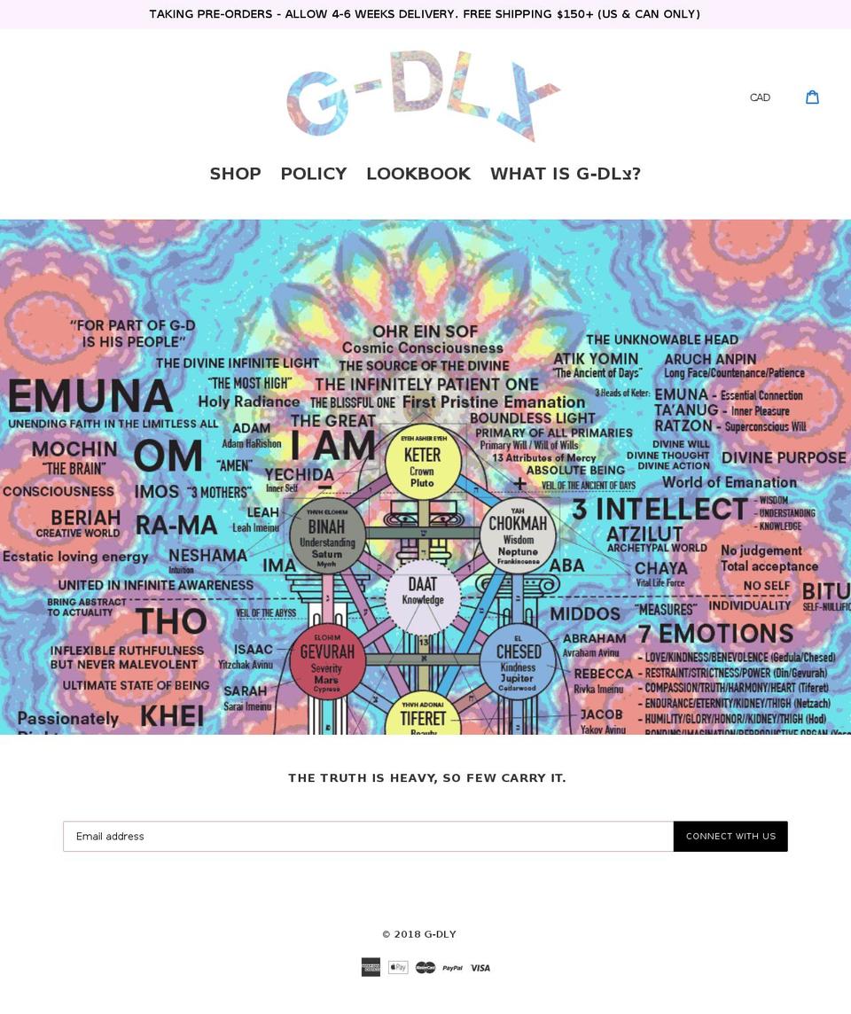 g-dly.com — Shopify storefront screenshot