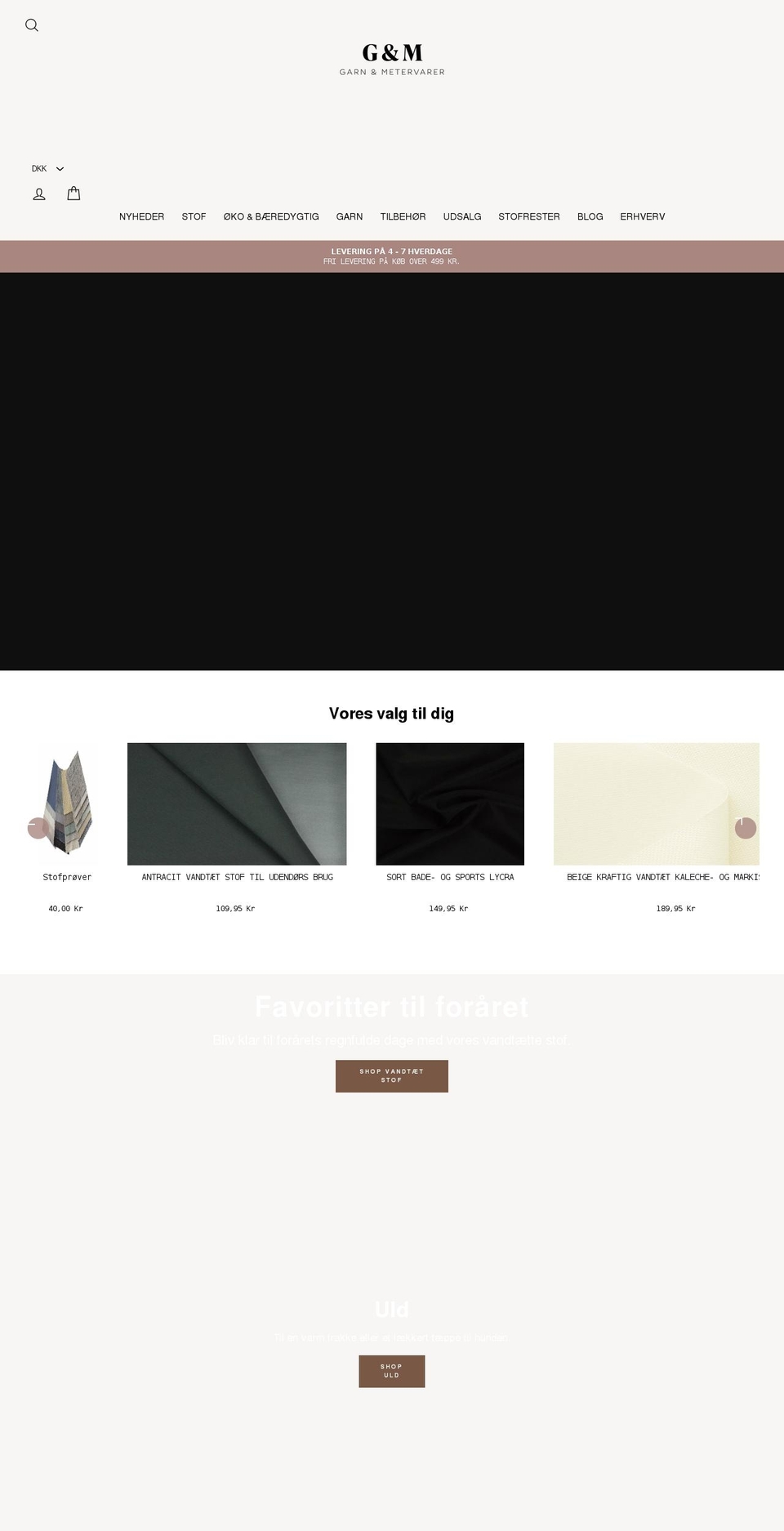 g-m.dk shopify website screenshot