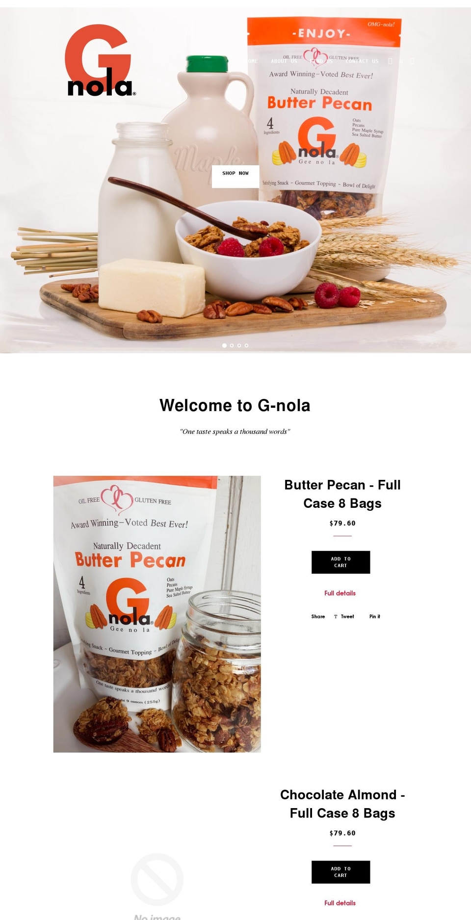 g-nola.com shopify website screenshot