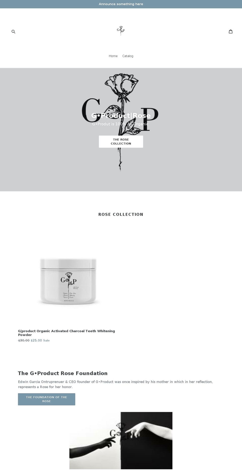 g-product.com — Shopify storefront screenshot