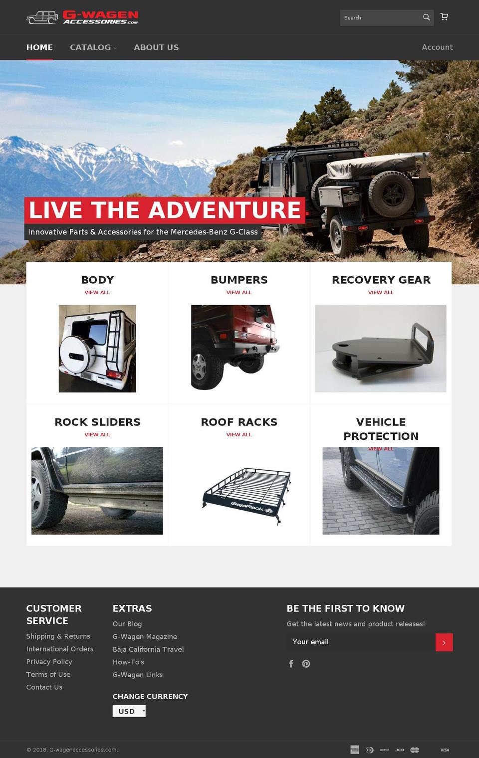 Mercedes G Wagon Accessories Store - Final Apr2018 Shopify theme site example g-wagenmagazine.com