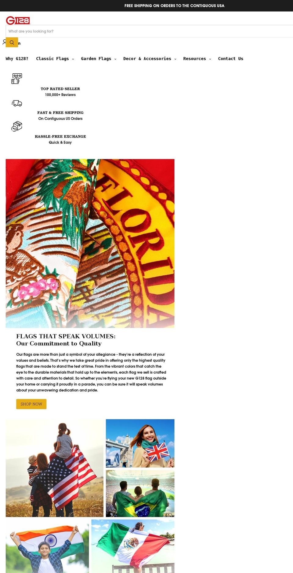 g128store.com shopify website screenshot