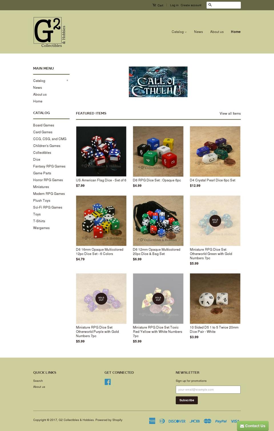 g2ch.com shopify website screenshot