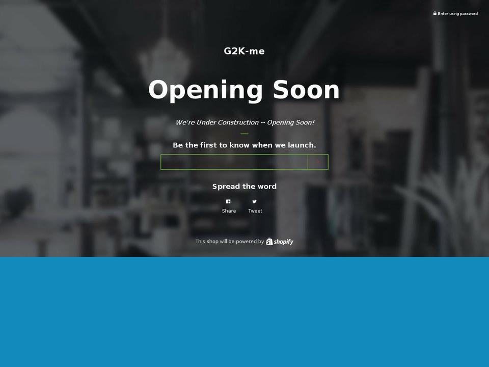 g2k-me.com — Shopify storefront screenshot