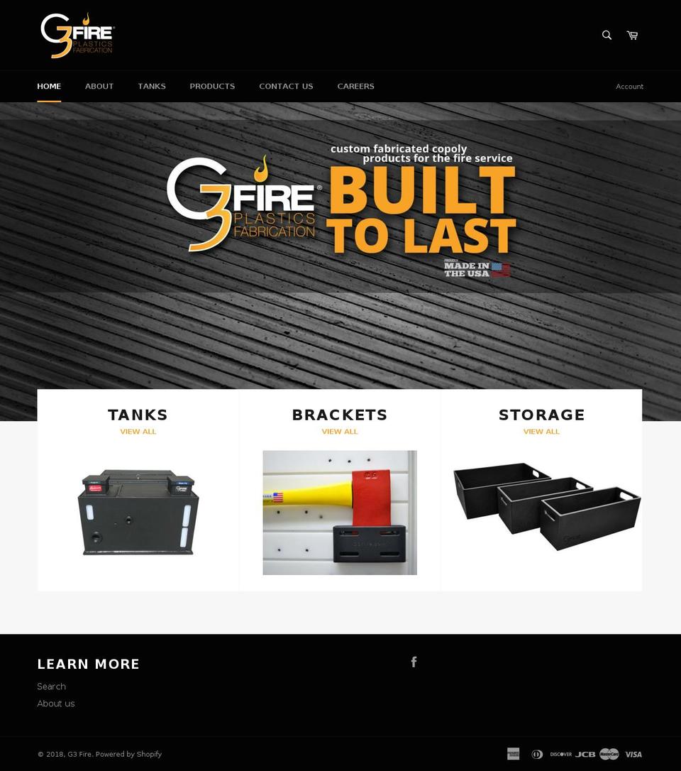 g3fire.com shopify website screenshot