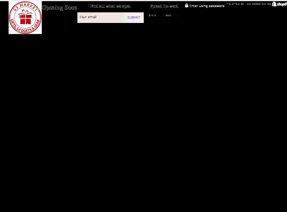 g3market.com — Shopify storefront screenshot