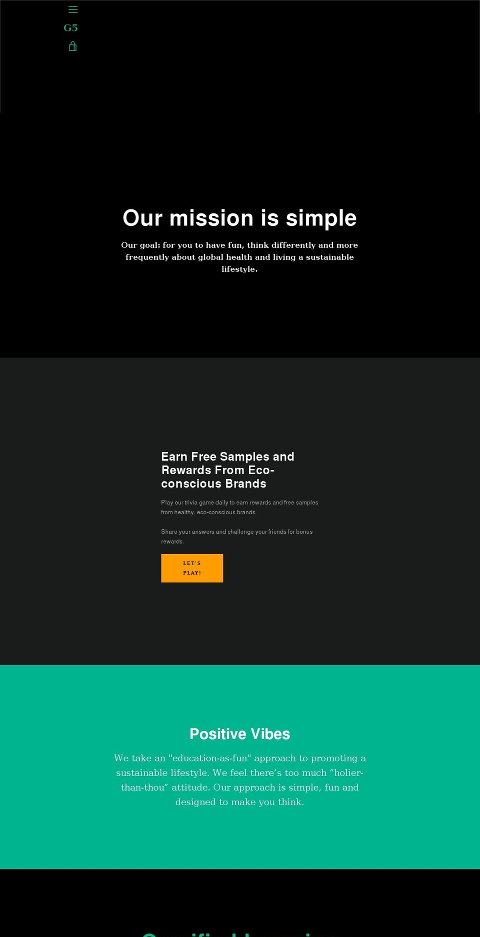 g5earth.com shopify website screenshot