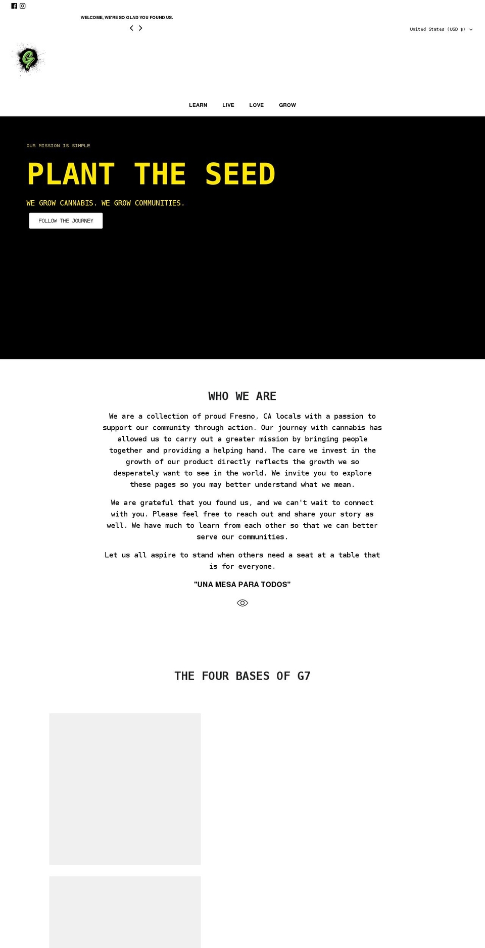 g7farmz.com shopify website screenshot