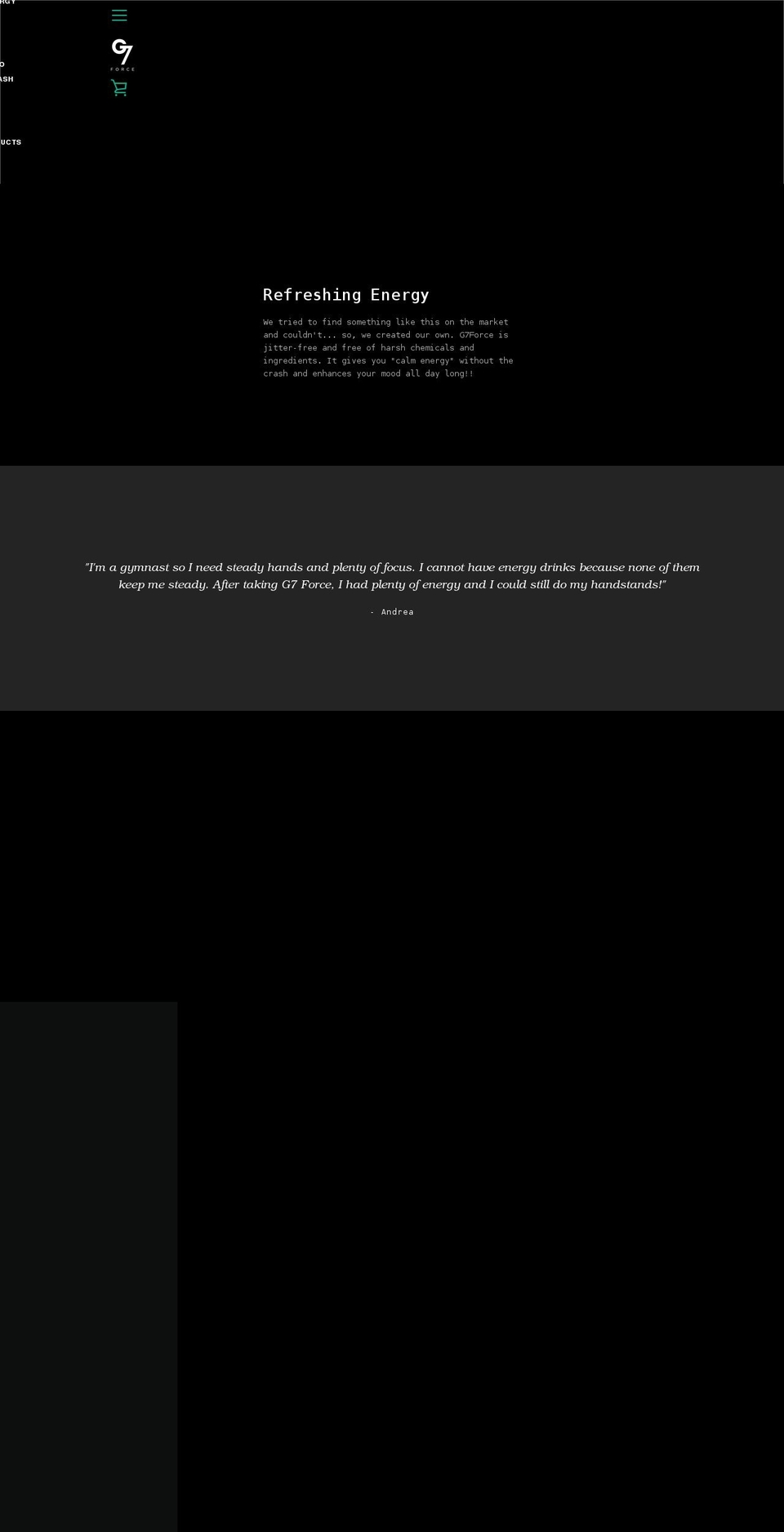 g7force.com shopify website screenshot