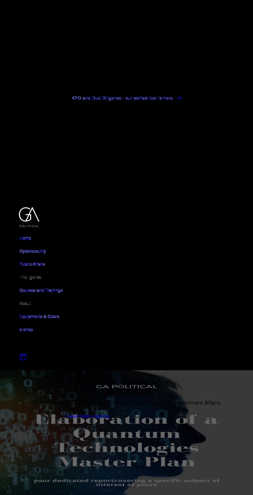 ga-political.com shopify website screenshot