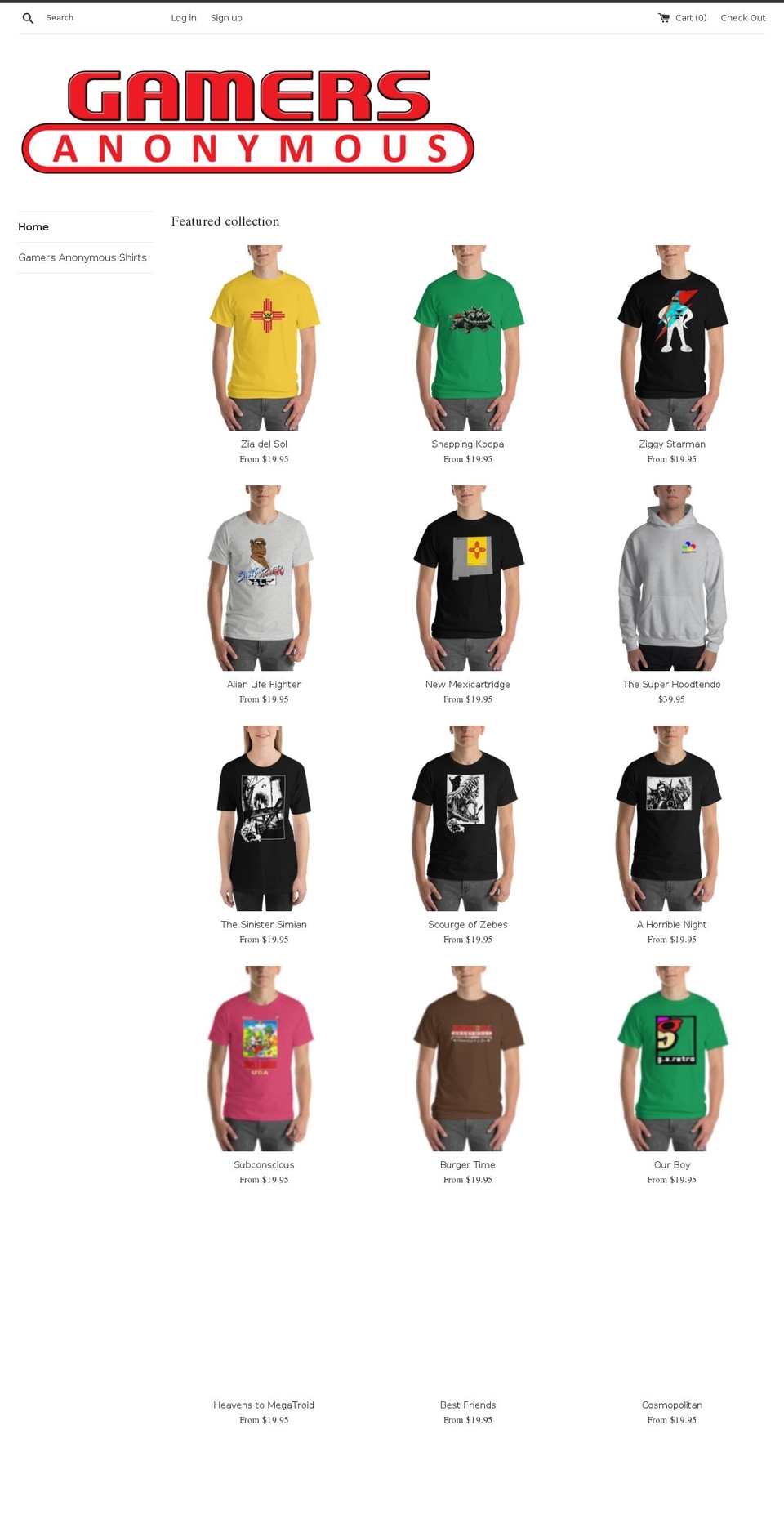 ga-wear.com shopify website screenshot