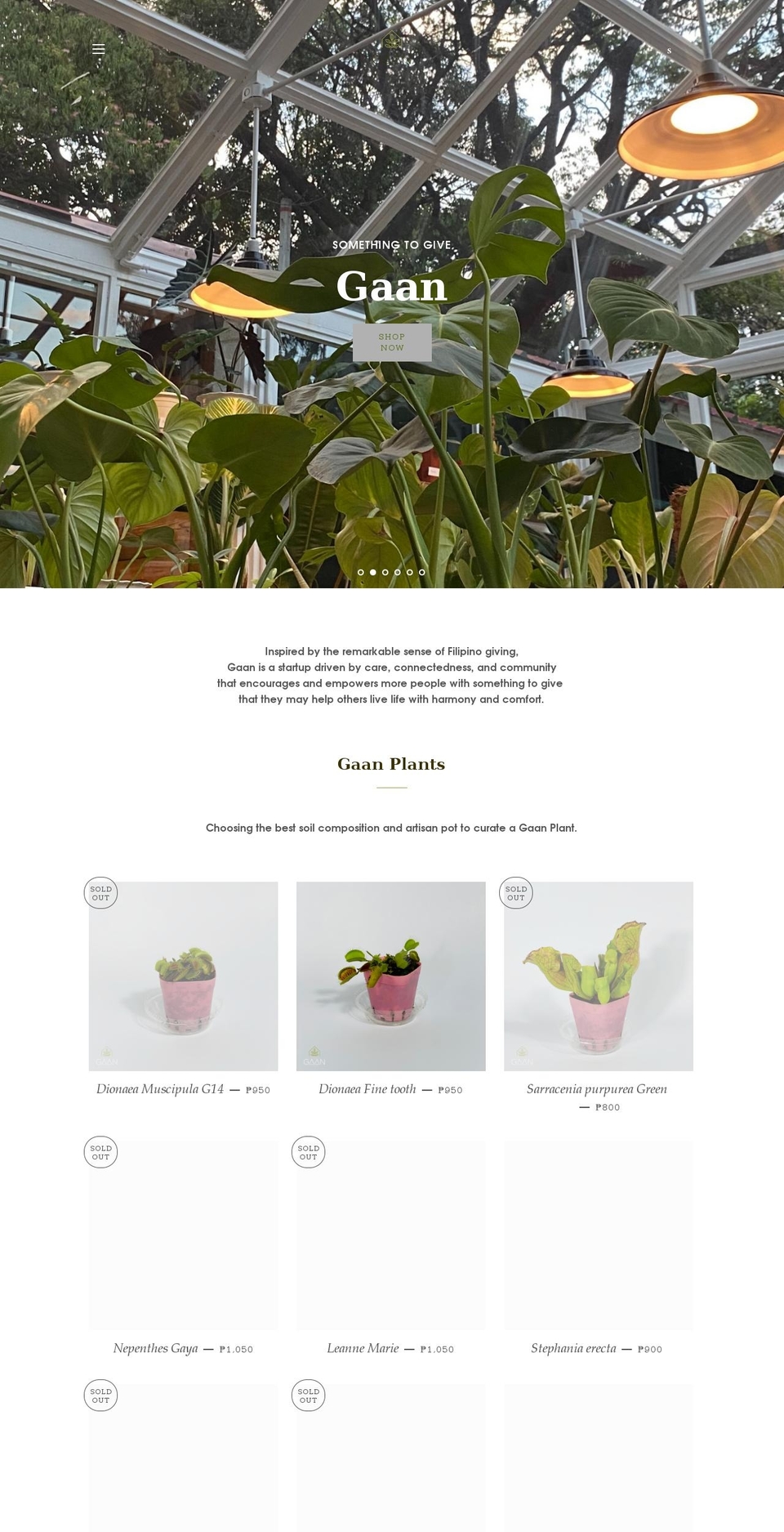 gaanph.com shopify website screenshot