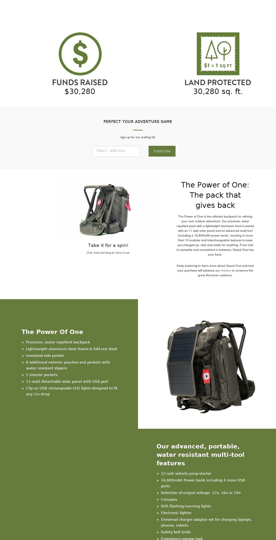 gaardone.com — Shopify storefront screenshot
