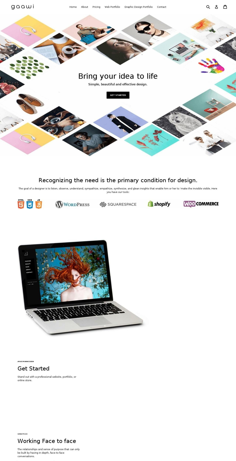 gaawi.com — Shopify storefront screenshot