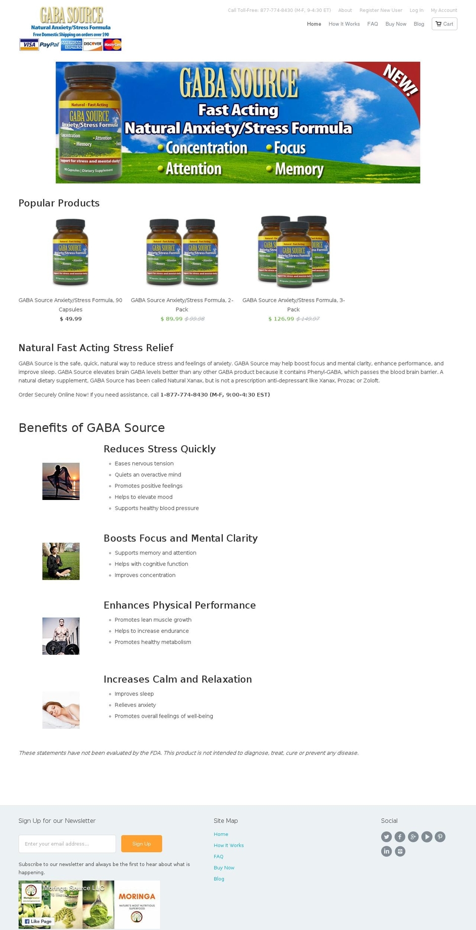 gabasource.net shopify website screenshot