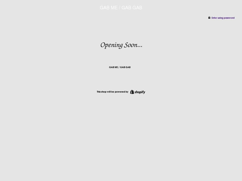 gabgab.jp shopify website screenshot