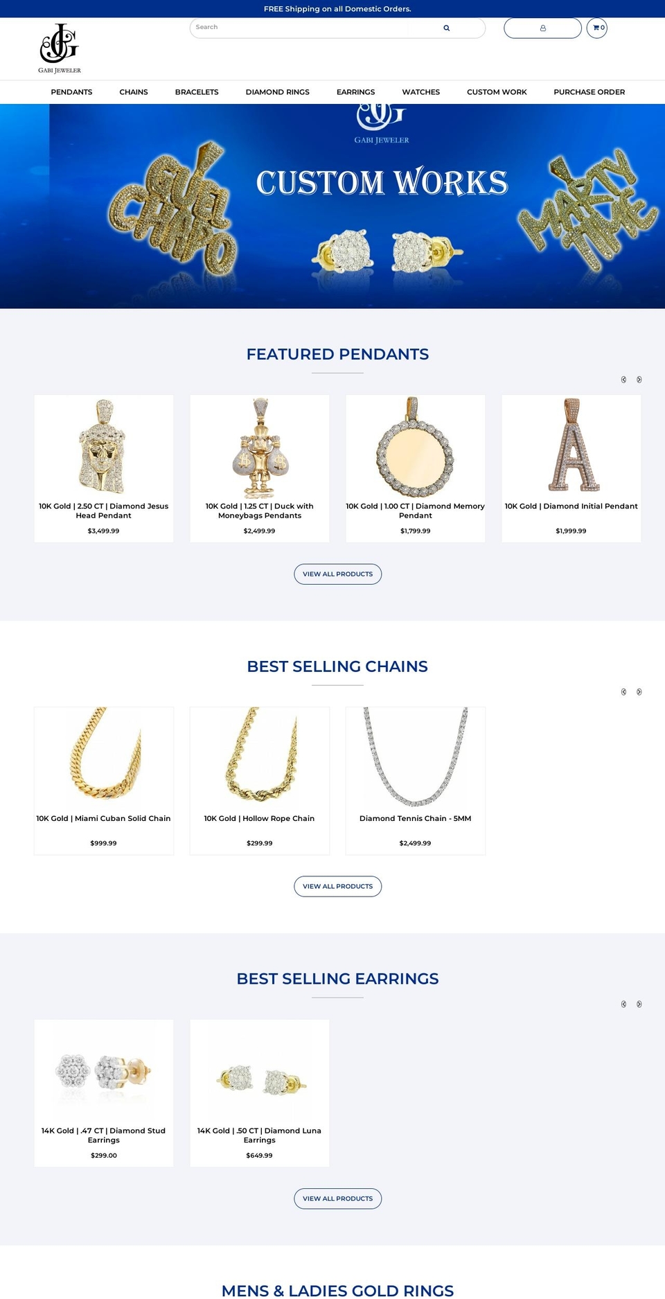 gabijeweler.com — Shopify storefront screenshot