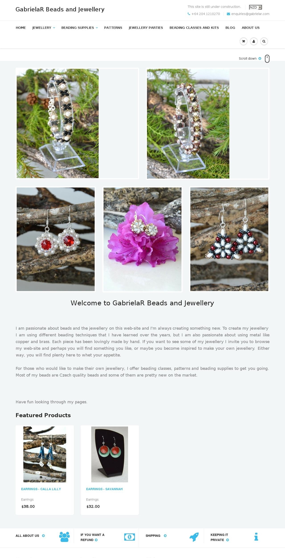gabrielar.com shopify website screenshot