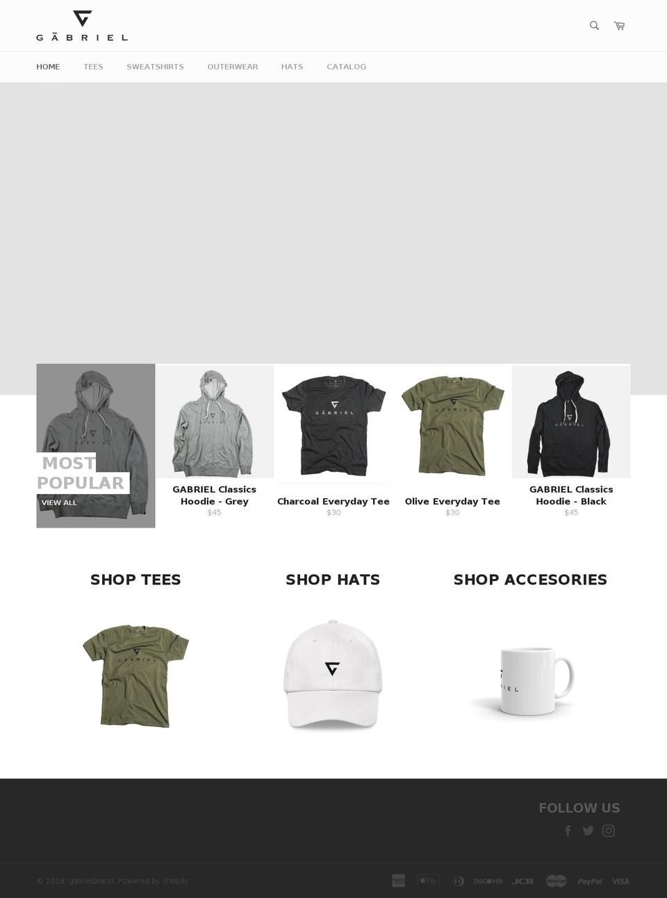 gabrielbrand.com — Shopify storefront screenshot