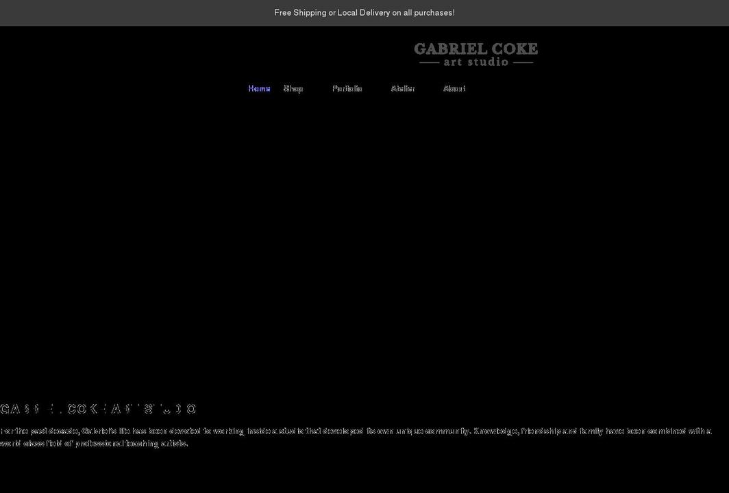 gabrielcoke.com shopify website screenshot