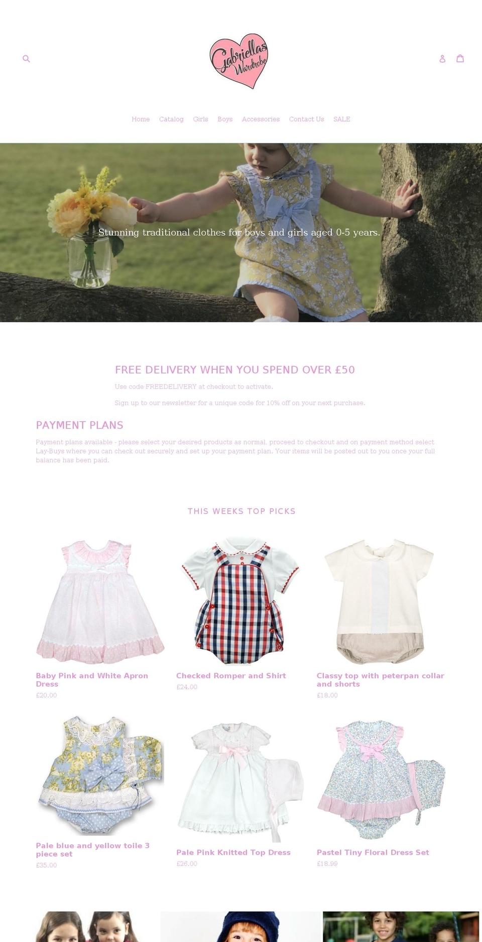 gabriellaswardrobe.com — Shopify storefront screenshot