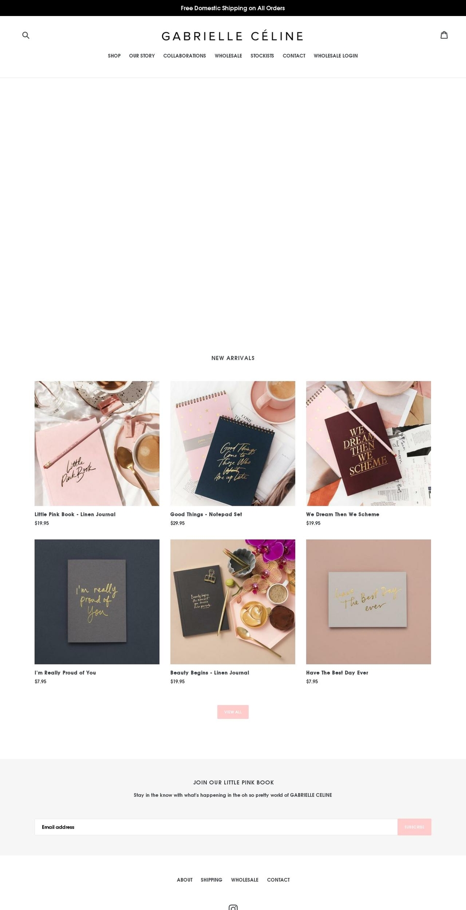 gabrielleceline.com — Shopify storefront screenshot