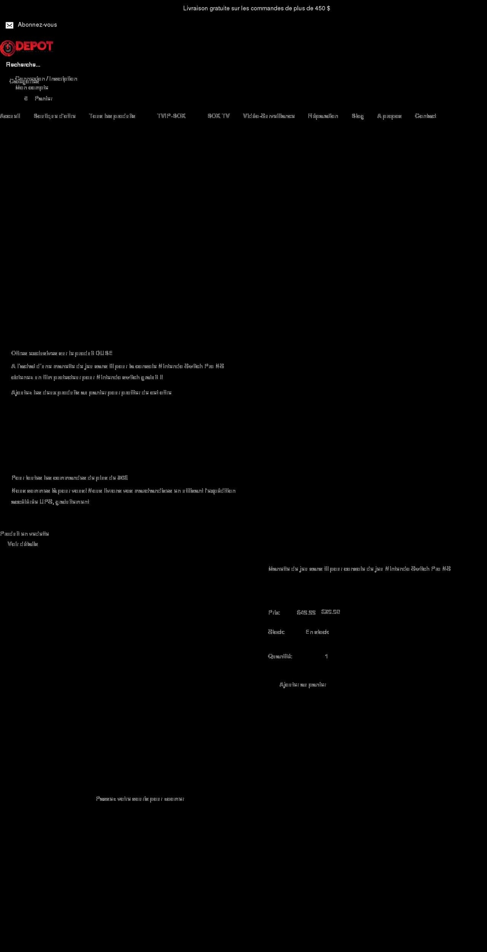 gabrielleizentrade.co.uk shopify website screenshot